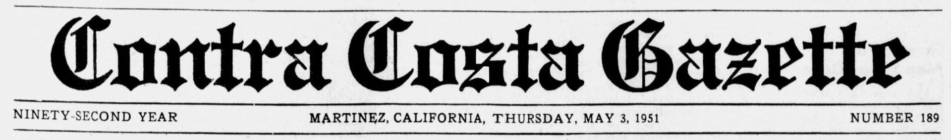 contra costa gazette